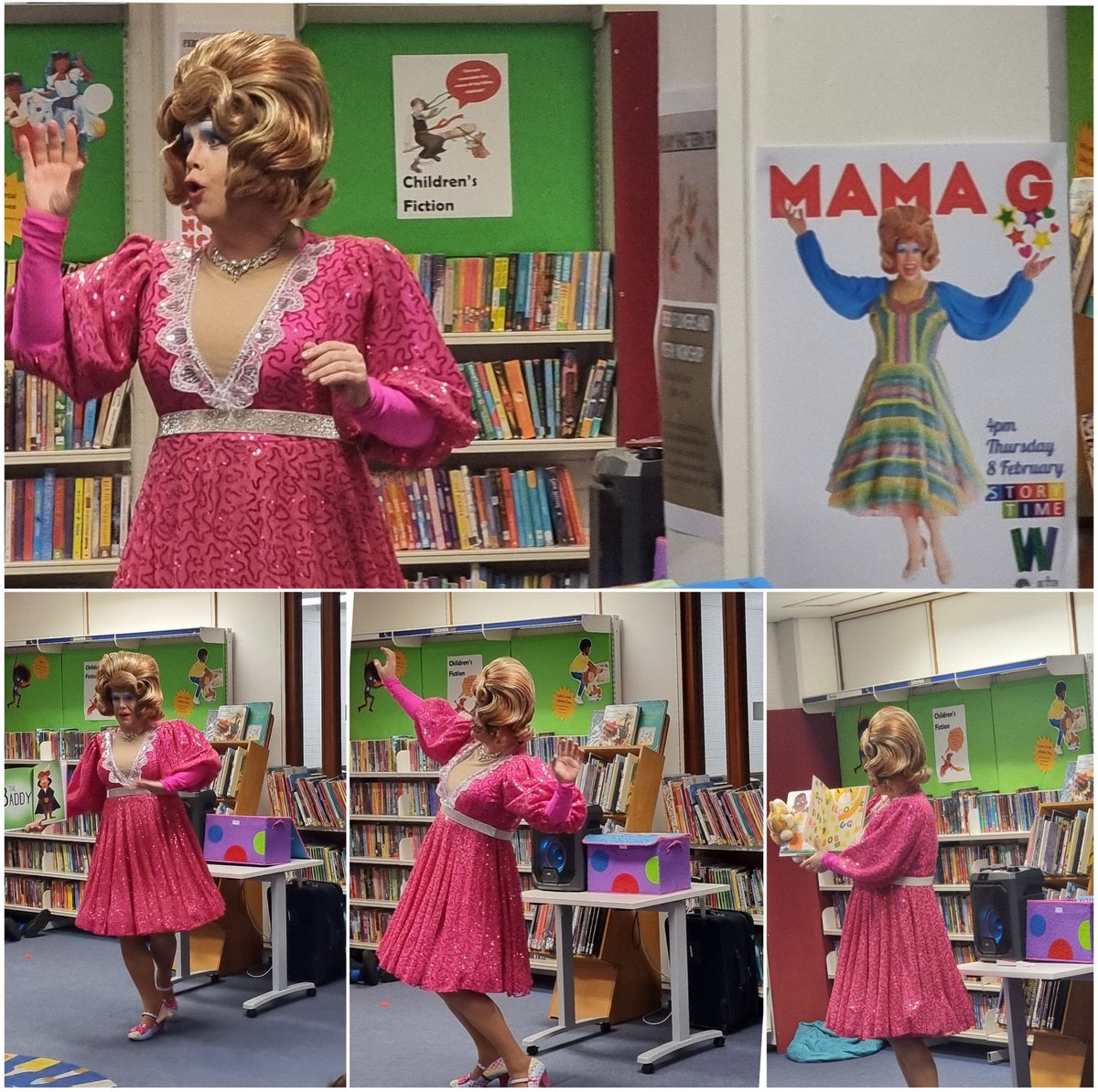 Im_Negomi's tweet image. What an absolute delight having @MamaGStories at #BalhamLibrary for a very special spectacular #StoryTime 
A full house of laughs and shouts, stories and songs and learning to love being your authentic self ✨️📚🖤🌈
@Better_Balham @wandsworthlibs 
#LGBTplusHM #MamaG