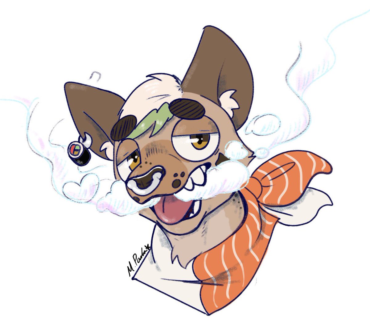 MagikuruPanda's tweet image. Cloud Eater 🌬️🧋
#BobaYeen #furryart