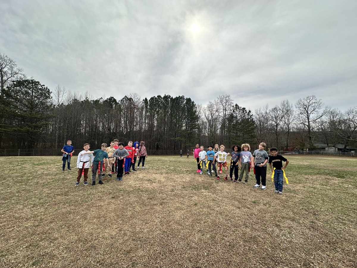 Huge shout out to <a href="/granerrob/">Coach Graner</a> for bringing us some flags! Now we can play football safely at recess!! 🏈🚩🤩 

These third graders have never been more excited!