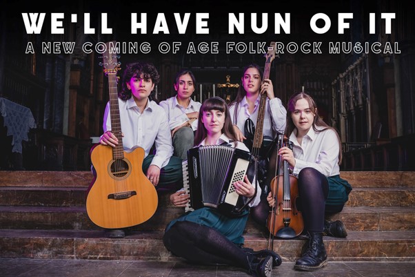 After an acclaimed run at the Edinburgh Fringe, We'll Have Nun of It is heading to <a href="/TheOtherPalace/">The Other Palace</a>!

Massive congrats to Mountview grads @jetteartichoke, <a href="/MurphyMichaelaM/">Michaela Murphy</a> and Fran Davies-Cáceres 👏