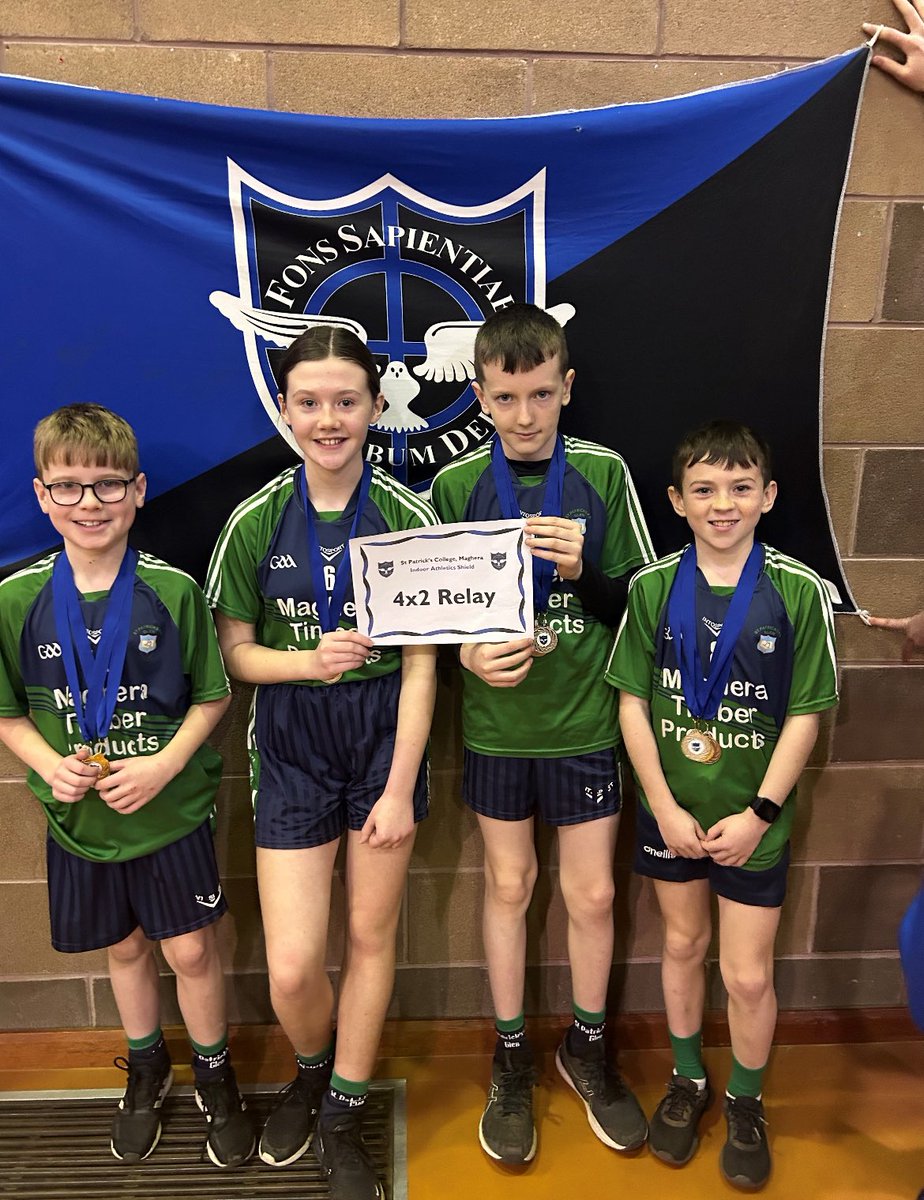 stpatricks_glen's tweet photo. Congratulations to all of our young athletes who competed in the @StPatsMaghera Athletics competition today! We are so proud of your performances winning Best Overall School🥇🏆 https://t.co/02RNSDU0X7