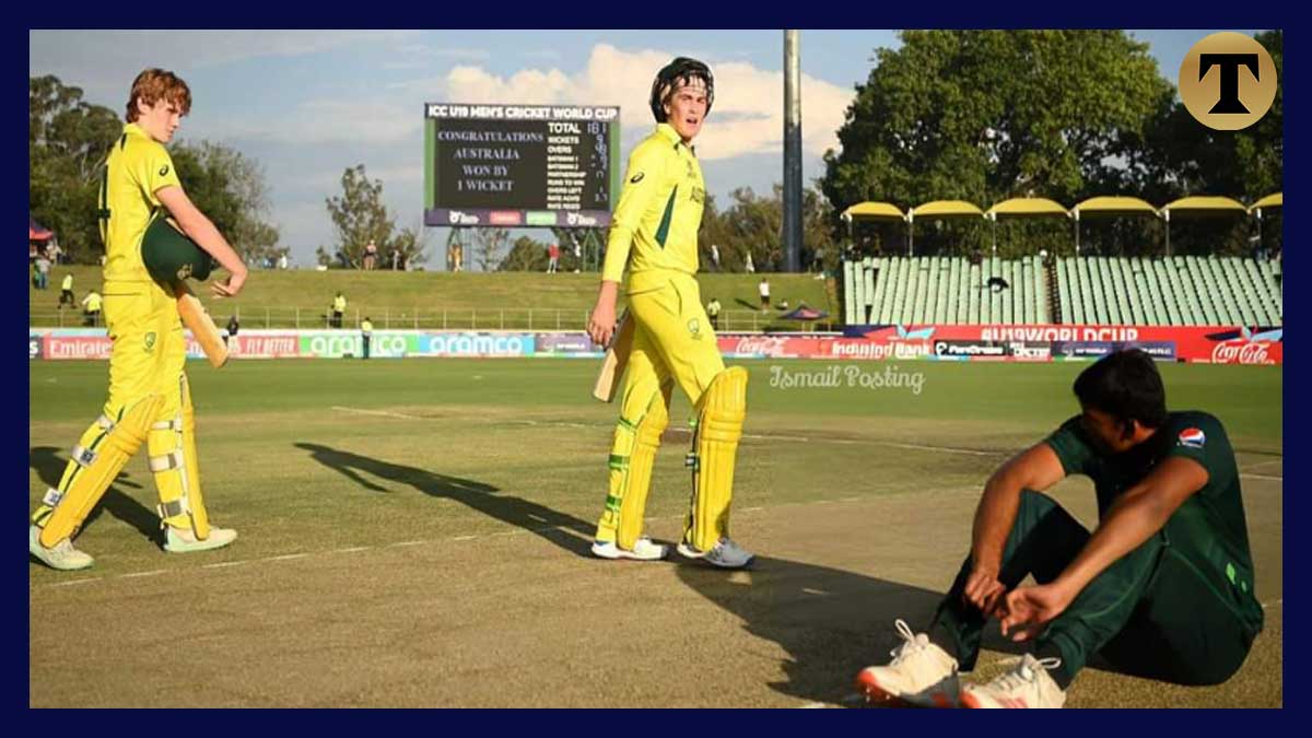 TrandingSports's tweet photo. Under 19 World Cup: Australia reached the final after defeating Pakistan, will face India on date11th https://t.co/p8ii2Lk6sp via @trandingsports.com 

#U19WorldCup #jjk250 #AUSvsPAK #Election2024 #AUSvsPAK #U19WorldCup #PAKvsAUS #Pakistan #U19WorldCup2024 https://t.co/xav81f5odS