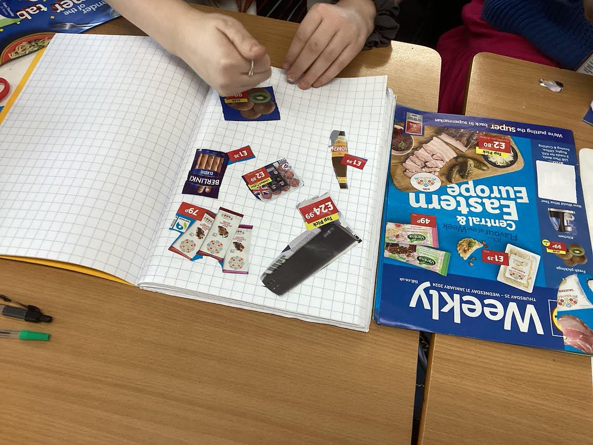 PingleMaths's tweet photo. Year 7 have been working hard on using the Maths they have learnt to do an Aldi shop. Mr Madhoubi has given them £100 each and they are using what they have learnt about decimals and arithmetic in class to spend the money.@deferrerstrust @PingleAcademy https://t.co/R2yUXb2uHi
