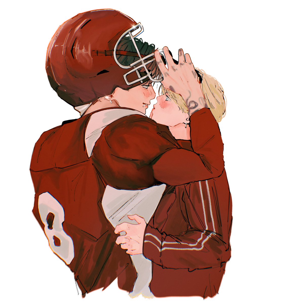 jkmin_vii's tweet photo. “A good luck kiss?” 🐰🐥❤️ https://t.co/71X7feXrB8