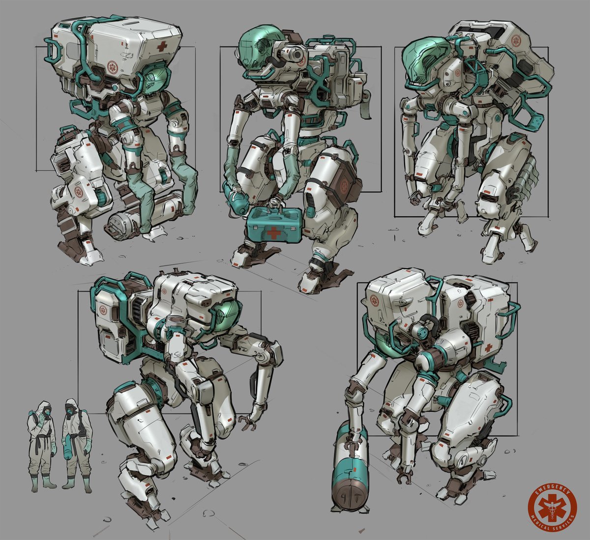 bobbydimension's tweet photo. Medical Aid Mechs by @GavinManners https://t.co/pvMhvnYYgh