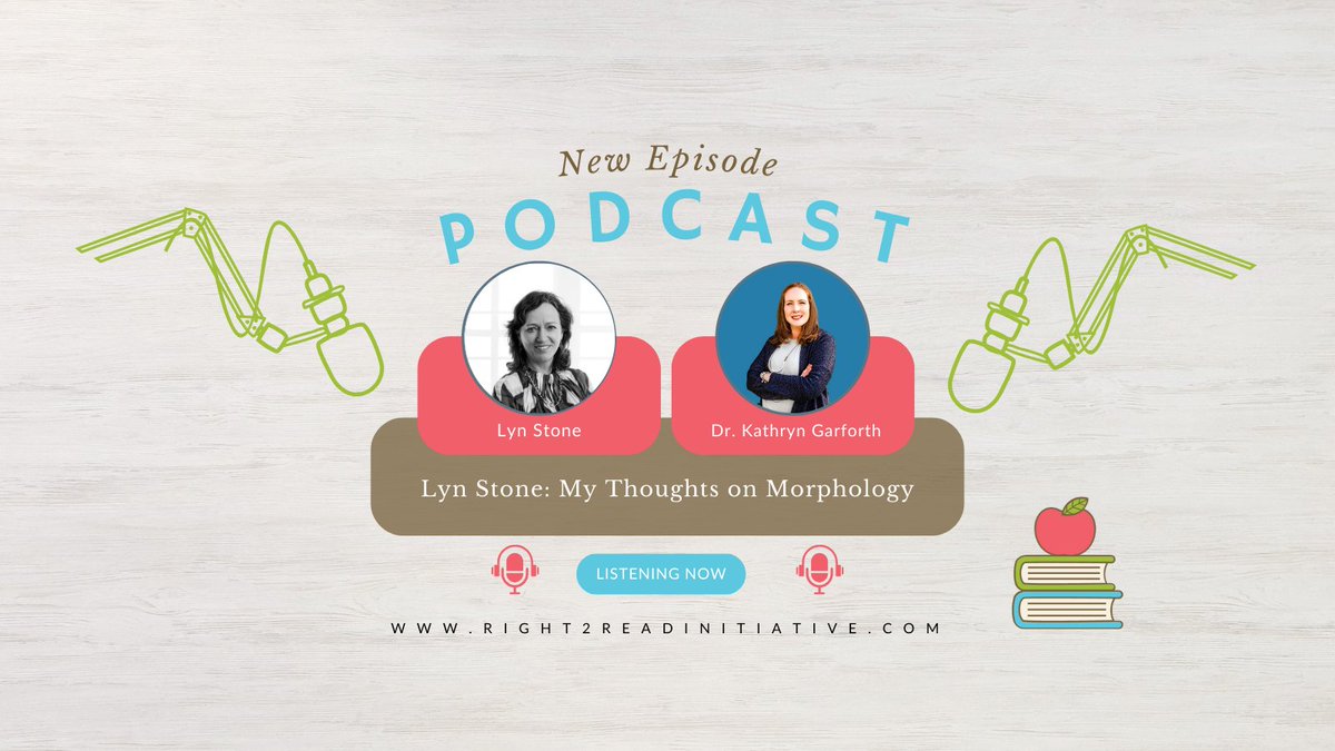 In this episode, Lyn Stone joins Dr. Kathryn Garforth to discuss her thoughts on morphology.

Listen here: bit.ly/3Ux67i8

#right2read #R2R #right2readinitiative #morphology