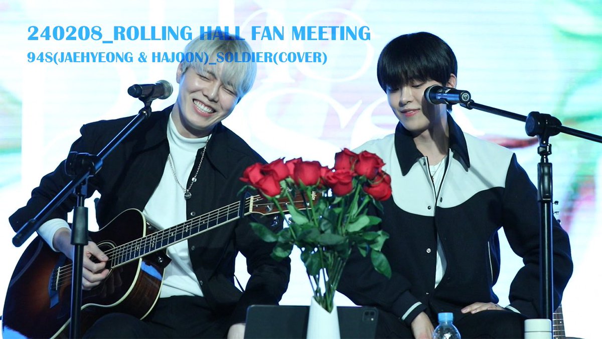 Huge_0225's tweet photo. 240208 Rolling Hall
The Rosarium Fan Meeting
Jaehyeong &amp; Hajoon _ Soldier(Cover)

4k 📹 https://t.co/WgKCoOvlb5

👍🥹😭👍

#더로즈 #더로즈재형 #더로즈하준 #이재형 #이하준 #TheRose #jaehyeong #hajoon https://t.co/Wwh6BW8rLZ