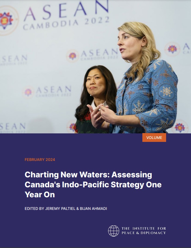 New Release: 'Charting New Waters: Assessing Canada's Indo-Pacific Strategy One Year On,' co-edited by Dr. Jeremy Paltiel and yours truly. Featuring critical insights and analyses from @onglynette, @kaiostwald, @nagystephen1, @karthiknach, @KimNossal 🔗peacediplomacy.org/2024/02/06/cha…