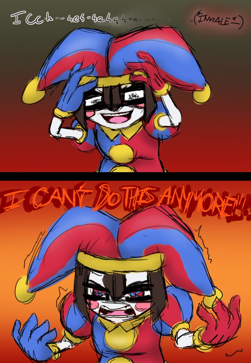 LennonDash's tweet photo. One of those moments…

Pomni has become one of those characters that really put me in the mood to practice a bit of emotional sequencing.
Because I do feel like she's capable of that dynamic emotional range.

@GooseworxMusic @glitch_prod
 #TheAmazingDigitalCircus #Pomni #fanart https://t.co/baU8k7kMcV
