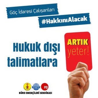bes1istanbul's tweet photo. Hukuk dışı talimatlara,
Liyakatsiz ve iradesiz idareye👉 ARTIK YETER!
Göç İdaresi Çalışanları #HakkınıAlacak

@Gocidaresi https://t.co/5hSmQds5HD