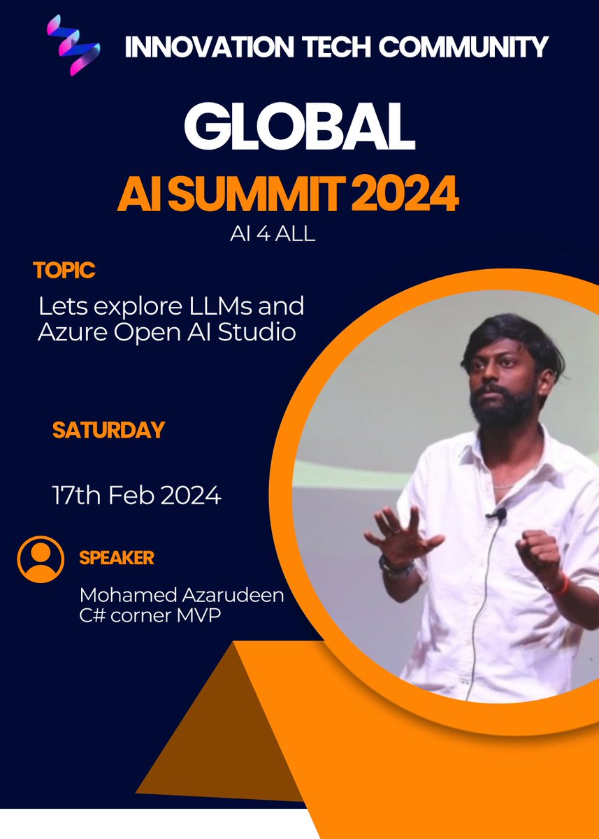 Join us on feb17, Global AI summit 2024