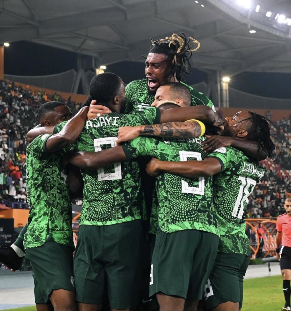 'Massive congratulations to the Super Eagles on their amazing victory in the semi-finals! You showed true determination and skill in defeating the South African team. Wishing you the best of luck in the finals - you've made Nigeria proud! #SuperEagles #FootballVictory'