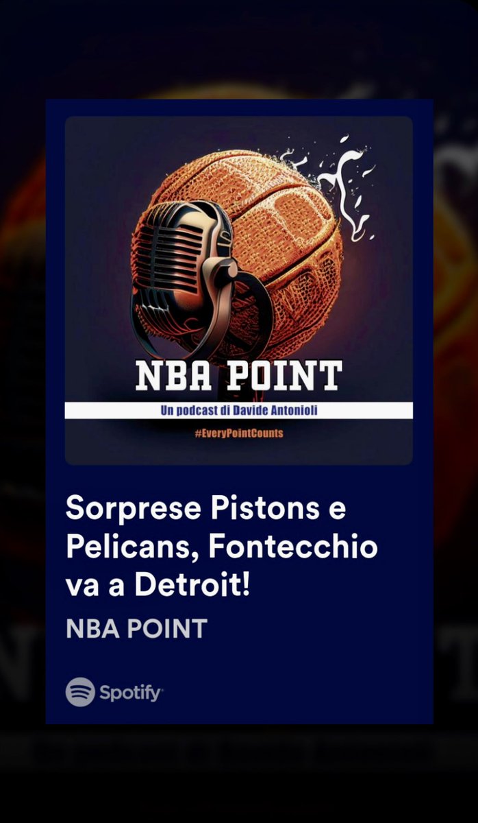 DaViDeAnToNiOLi's tweet image. Tra una #trade e l’altra, accattati pure la puntata di oggi di #NBAPOINT!!! 🤘🏼

Ti aspetto qui, guaglió ⤵️

open.spotify.com/episode/0YUqBV…

#EveryPointCounts #nbaitalia #nba