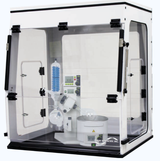 flowsciences's tweet photo. Compact design and versatility, traits of the LEV III™. This enclosure is lightweight making it easy to pick up and move for lab dynamics changes. The LEV III™ series provides safety from chemical vapors, flash chromatography, evaporation and similar applications. https://t.co/k2hrSs81gx