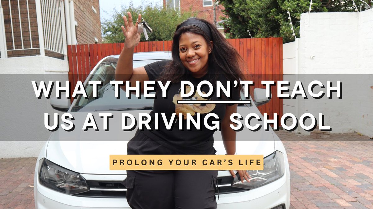 New YouTube Post ✨

Things you did NOT learn at Driving School 🚗 || Prolong your car’s life 💪🏾 #CarTips #AskMissK 

Link 🔗 youtu.be/ds6nhgP8Yto