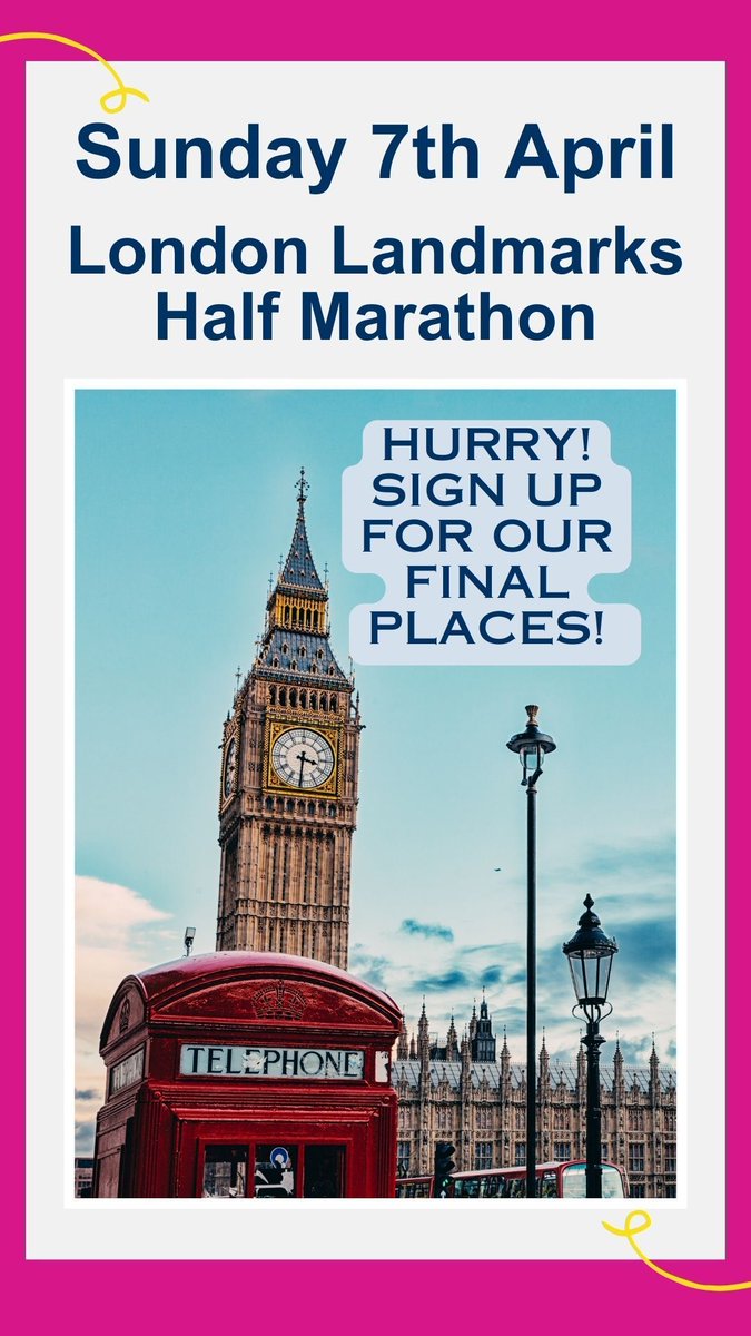Hurry! There are only a few days left to sign up to @LLHalf. Grab one of our final places and make your difference to brain injury survivors across the UK. #CharityFundraising #HalfMarathon #LondonRunning #SupportBrainInjurySurvivors headway.org.uk/get-involved/f…