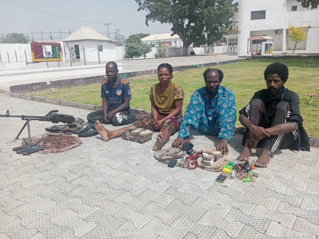HQNigerianArmy's tweet photo. TROOPS APPREHEND NOTORIOUS GUNRUNNER, VIOLENT EXTREMIST AND INSURGENTS IN TARABA STATE...Recover Arms, Ammunition and Cash

In the ongoing operations by 6 Brigade Nigerian Army to ensure Taraba State do not become a safe haven for violent extremist groups and Insurgents, gallant troops of 93 Battalion under the Brigade has successfully apprehended a notorious gunrunner involved  in illegal dealings of arms and ammunition to criminals elements within Taraba State and other parts of the country. 

Following credible intelligence on the activities of the arms dealer named Joshua Dutse Idah age 45, troops  trailed his movement which led  to his final arrest on 20 January 2024 in Ibi town of Ibi LGA while driving to Kaduna State in  a Blue Volkswagen Sharon vehicle with registration number Rivers SKN-390AA.  On interrogation, Dutse confessed he was going to Katsina State to bring in AK 47 Rifles and that he received part payment of 300,000 (Three Hundred Thousand Naira).  After a thorough search on the vehicle, troops recovered 1 PK Machine Gun, Quantity 399 rounds of 7.62 mm Special ammunition and 3 AK 47 Rifle Magazines. 

Also, on 25 January 2024,  information was received from own sources on the activities of extremist groups and Insurgents around Chanchanji and Sai communities on their plans to move to a drop zone where relatives of abducted victims were directed to drop ransom money. Based on this information, troops deployed at Chanchanji  laid in wait at the suspected area and at about 10:00 am, Janet  Igohia age 31 was arrested after picking up the sum of one million, five hundred thousand naira (N1,500,000.00) only being ransom payment for an abducted victim.  

Janet Igohia revealed that she is presently married to Voryor Gata a notorious criminal and former second in command to late Gana Terwase. She is currently married to the leader of a violent extremist group in southern Taraba. According to her, she had previously been married to high profile criminals such as late Terkibi Gemaga AKA Mopol a notorious kidnapper who was killed by troops 5 years ago. She revealed that she also got married to late Gana Terwase another notorious criminal who was killed during Joint Special Force Operation 3 years ago.

Additionally, troops deployed at Mararaba Baissa community of  Donga Local Government Area  apprehended 2  other suspected Gunrunners who were allegedly involved in extra judicial killings and cattle rustling with the sum of 664,000 (Six Hundred and Sixty Four Thousand Naira) which were proceeds from their illegal activities and 2 Techno mobile phones.  The criminals are: Alhaji Adamu Damisa age  40 and Usman Isah age 44.

In another development, troops of 20 Model Battalion deployed at Forward Operating Base in Bali Local Government Area on 7 February 2024 arrested a suspected violent extremist named Malam Muhammadu Shuaibu age 50 who has been on the run. Preliminary investigation confirmed he is the same wanted suspect who absconded earlier after 3 Dane Guns were recovered from his residence at Dakka community through the help of his wife. 

The arrest of these criminals should also serve as a stern warning to all those involved in illicit arms trade and other criminal acts. The suspects and the exhibits recovered will be handed over to appropriate authorities for further investigation and prosecution in line with  extant laws guiding our operations.

The Brigade is committed to ensuring the safety of citizens by dismantling all criminal network operating in Taraba State.  Members of the public are urged to continue to support the military and other security agencies by giving credible and timely information on suspicious movements or activities of criminals  within the state.

You are please requested to disseminate this information through your medium. Thank you for your usual cooperation.

ONI OLUBODUNDE 
Lieutenant
Acting Assistant Director 
6 Brigade Army Public Relations 
8 February 2024i