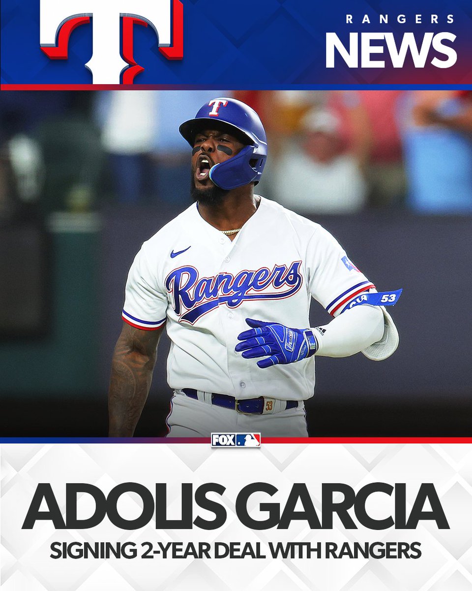 Adolis Garcia and the Rangers have agreed to a new 2-year deal to avoid arbitration, per multiple reports