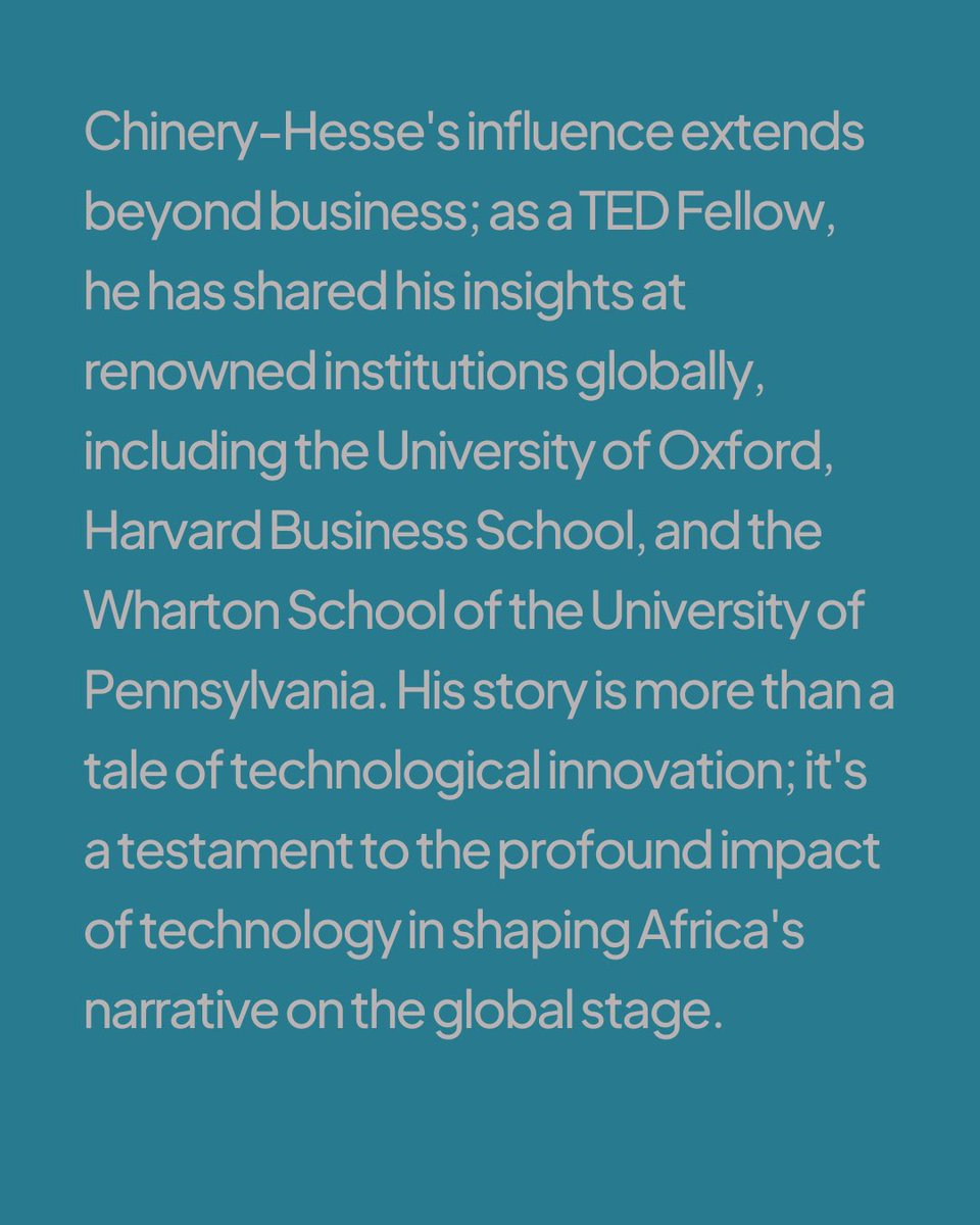 Today's #spotlight is on Herman Kojo Chinery-Hesse, a Ghanaian technology entrepreneur

#africanews #bbcnews #eliteAfricans #southafricanews #africanpolitics #africanentrepreneurs #aljazeera #ghananews #tv3 #3NewsGH