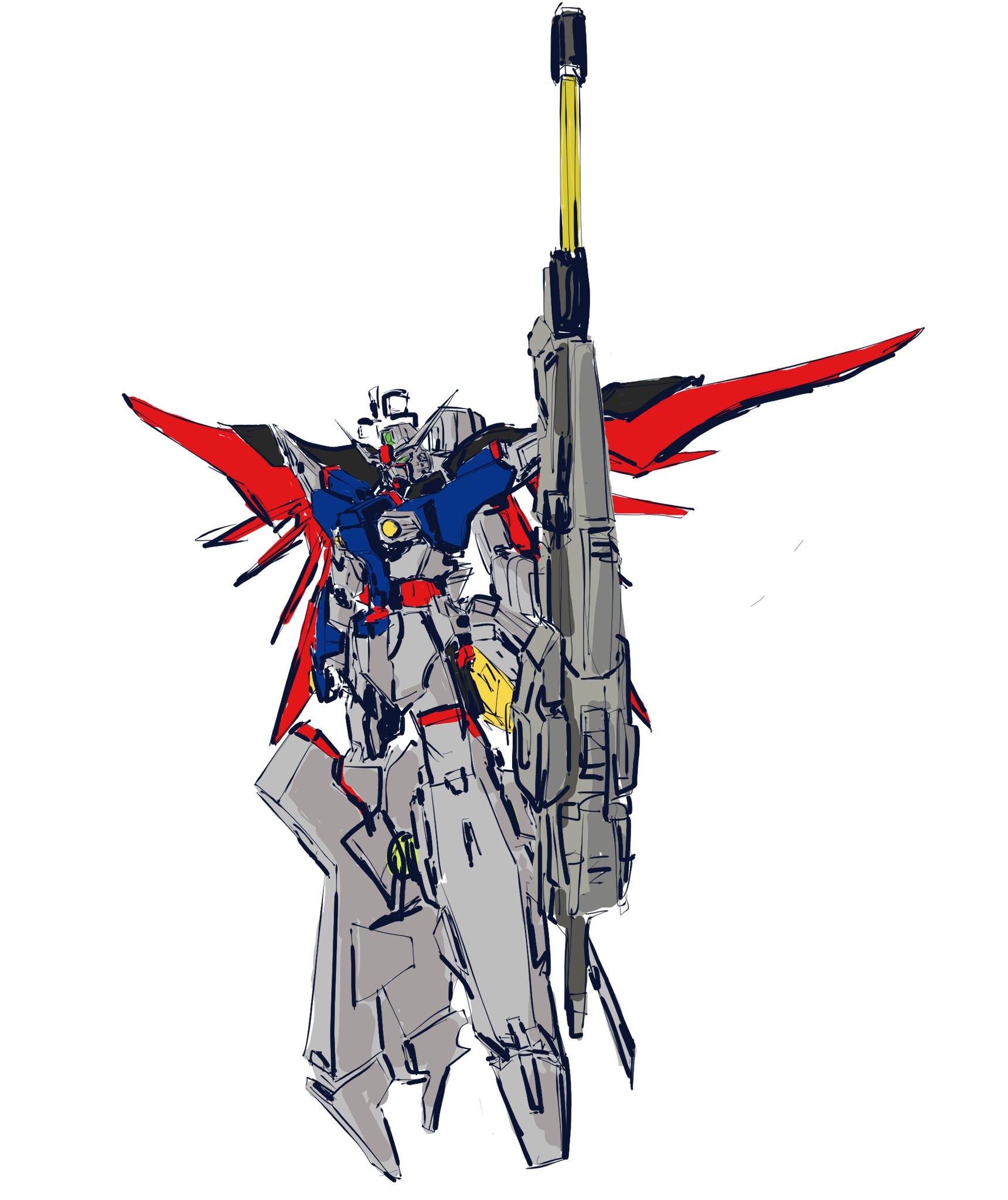 HG GUNDAMSEED FREEDOM Destiny Gundam Spec2 & Zeus Silhouette