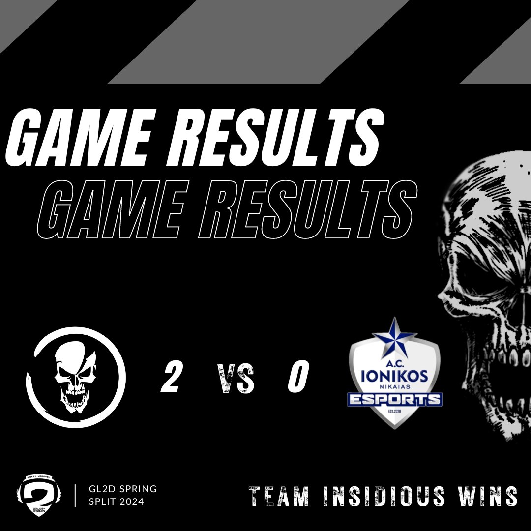 Our team's #INSane performance vs <a href="/IonikosESports/">Ionikos Nikaias Esports</a> granted us another Victory ! GG WP everyone !