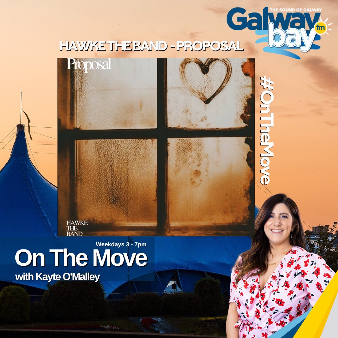 Tune in after 6 when Richie from @hawketheband joins @kayteomalley to chat about his recent engagement and the band signing their first record deal! Hawke the Band - Proposal is out Play Irish TOTW on On the Move ☘️ #playirish #irishmusic