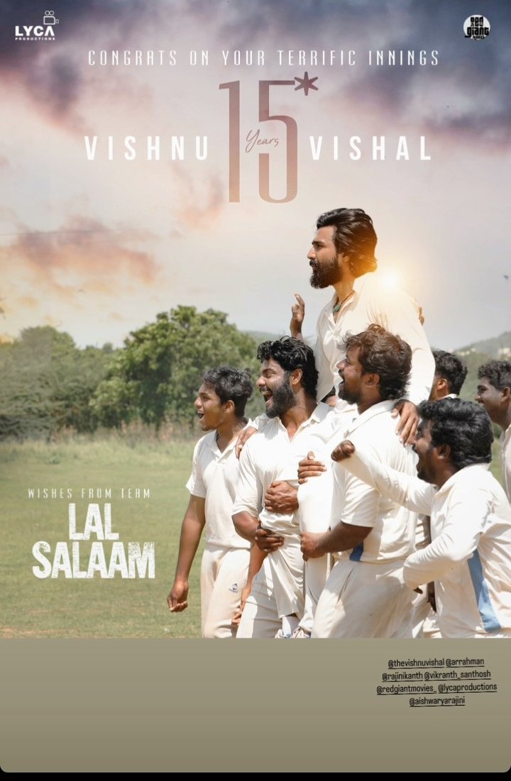 SujeethrajuDMK's tweet image. #Laalsalam on tomarow release
#feb9th @TheVishnuVishal @vikranth_offl @thangadurai123 @rajinikanth sir Kapil Dev sir @ash_rajinikanth director
Super movie #laalsalam Mass hero @TheVishnuVishal great #laalsalam thalaivar super star @rajinikanth
Sir all the best wishes entire team
