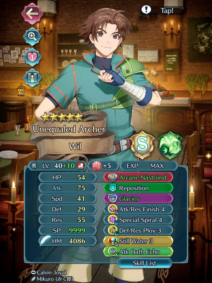 gdk_tweet's tweet photo. @Pheonixmaster1 Got my Wil to +10 Rather quickl. and been loving to use him ever since https://t.co/cIE59iXjRQ