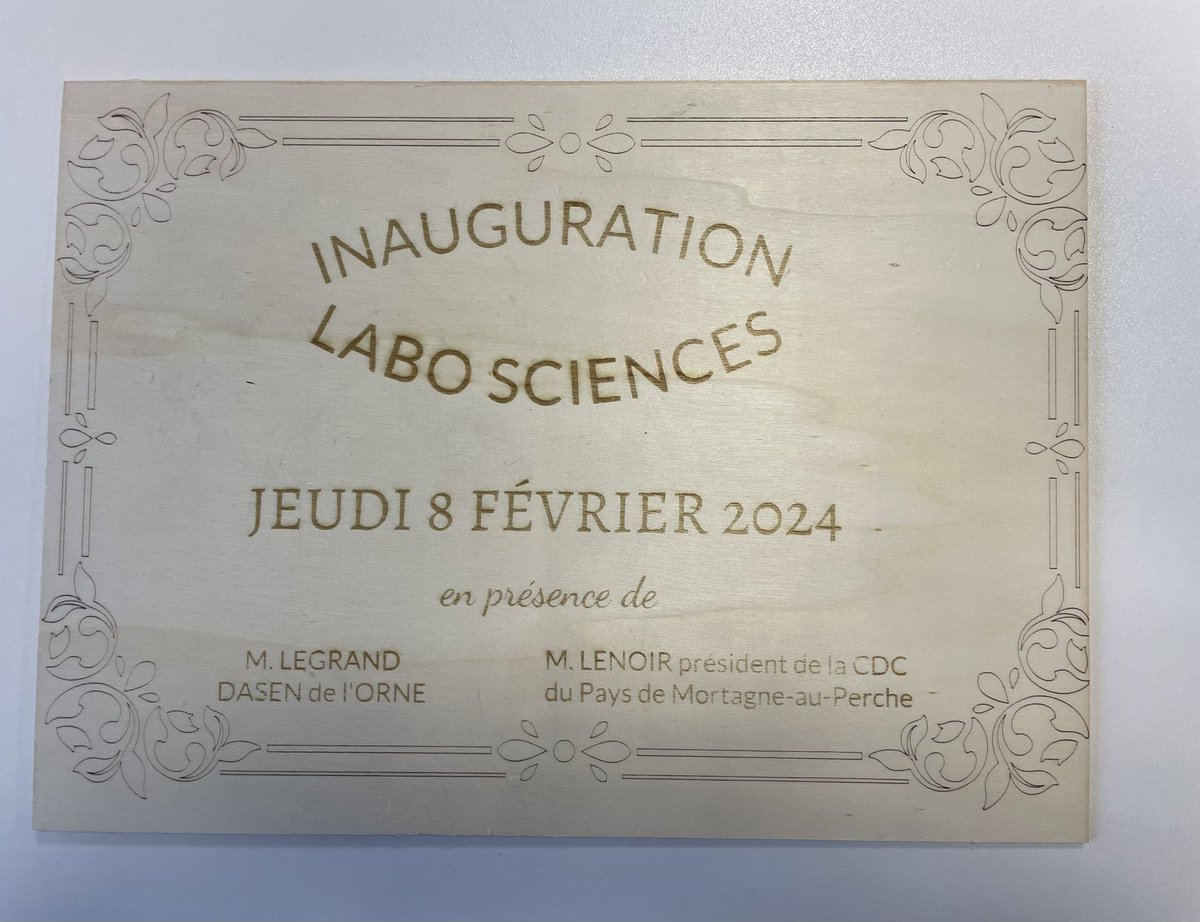 RubanYannick's tweet photo. Inauguration du labo Sciences de l'école A Briand financé dans le cadre du CNR Éducation "Notre école,faisons-la ensemble" @ac_normandie. Interventions du Pdt et de la vice-pdte de la CDC, du DASEN @dsden61 et du directeur de l'école @EcoleABriand61. Un très beau projet ! https://t.co/77PIeFLnY6