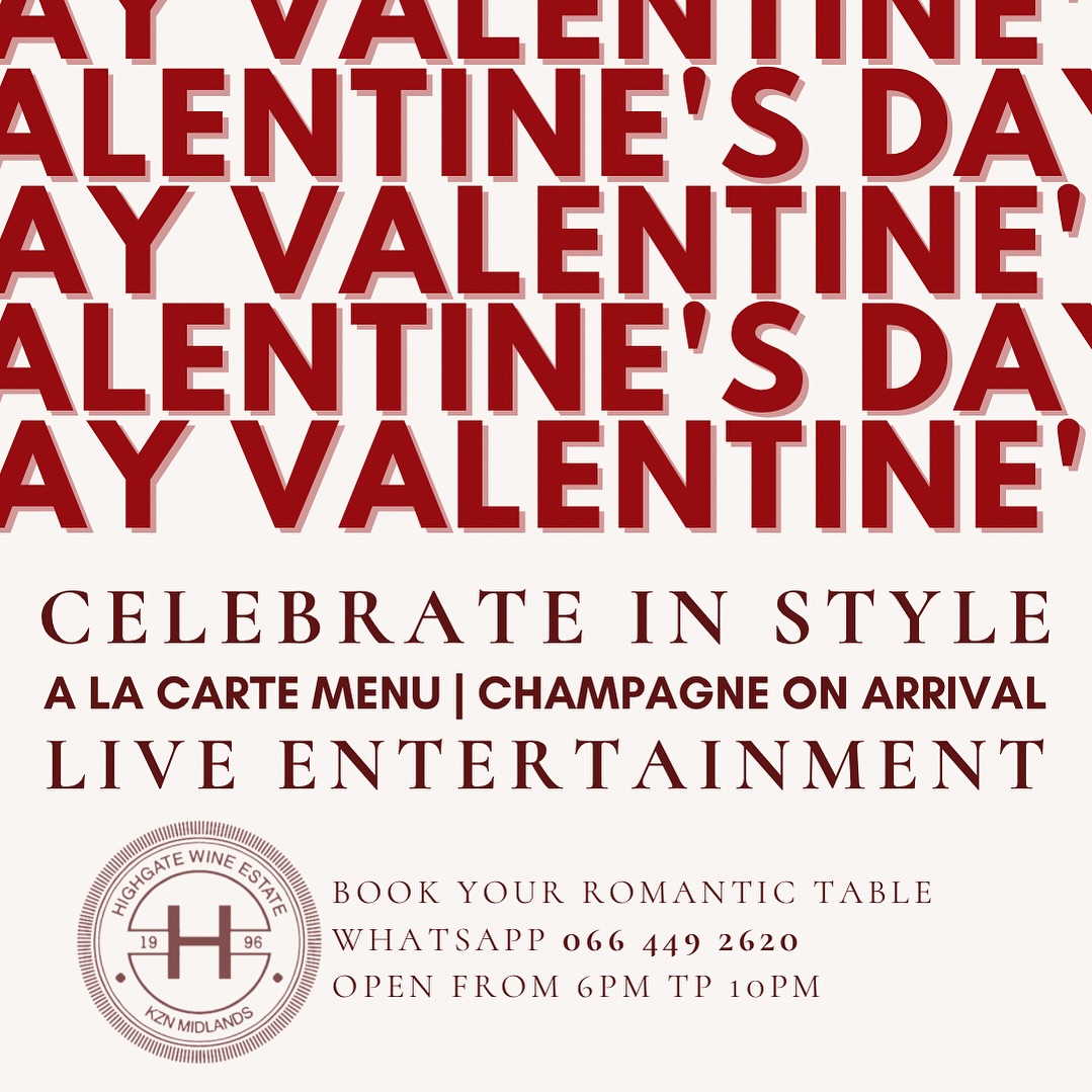 Have you booked your Valentine's Day Romantic Getaway? 🥰
Click on our website to see all the Valentines Day specials. midlandsmeander.co.za (Click on Special and What's On)