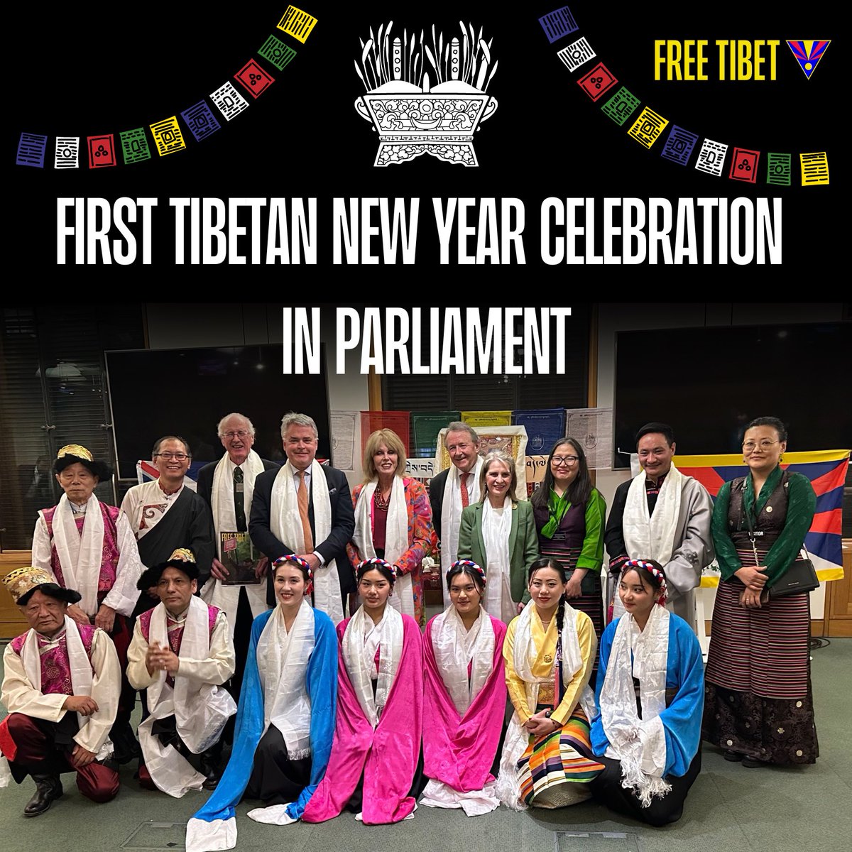 freetibetorg's tweet photo. For the first time in history, Tibetan New Year #Losar was celebrated in UK Parliament!🇬🇧 https://t.co/ipRA3frl5R