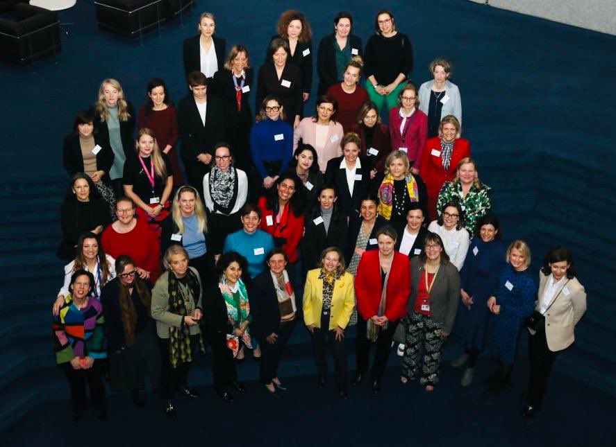 NadiaCalvino's tweet photo. Delighted to participate in the launch of the Women Climate Leaders Network at the #EIBForum!

Thanks to the initiative of the @EIB team &amp; @EIF_EU @MarjutFalksted, we are connecting with women in the private sector to drive an orderly and just #GreenTransition. https://t.co/G4eXbGC3bF