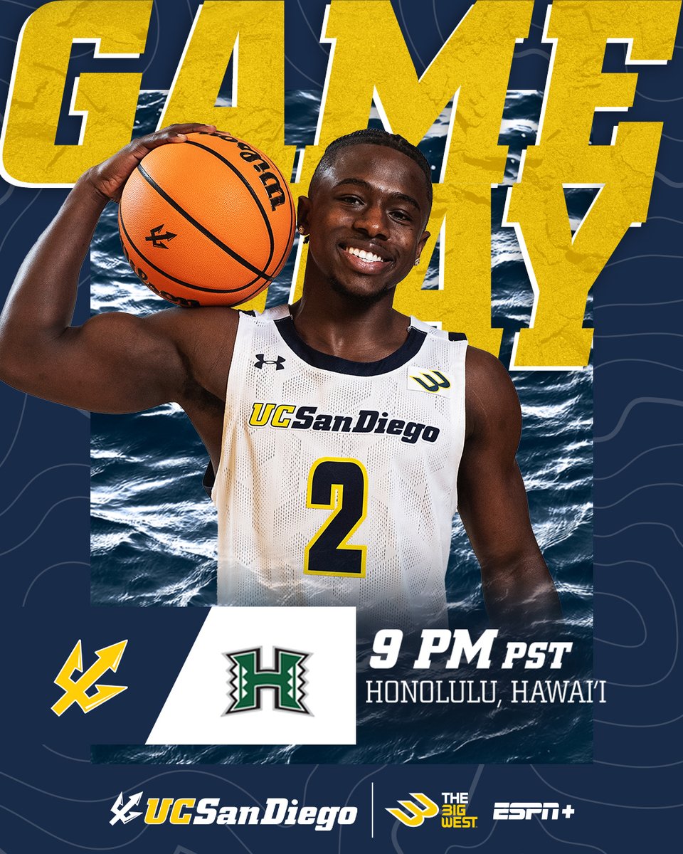 Be sure to get a nap in today. You'll be up late tonight!

📺 es.pn/42zUQzu
📊 bit.ly/42z0zFY

#GoTritons