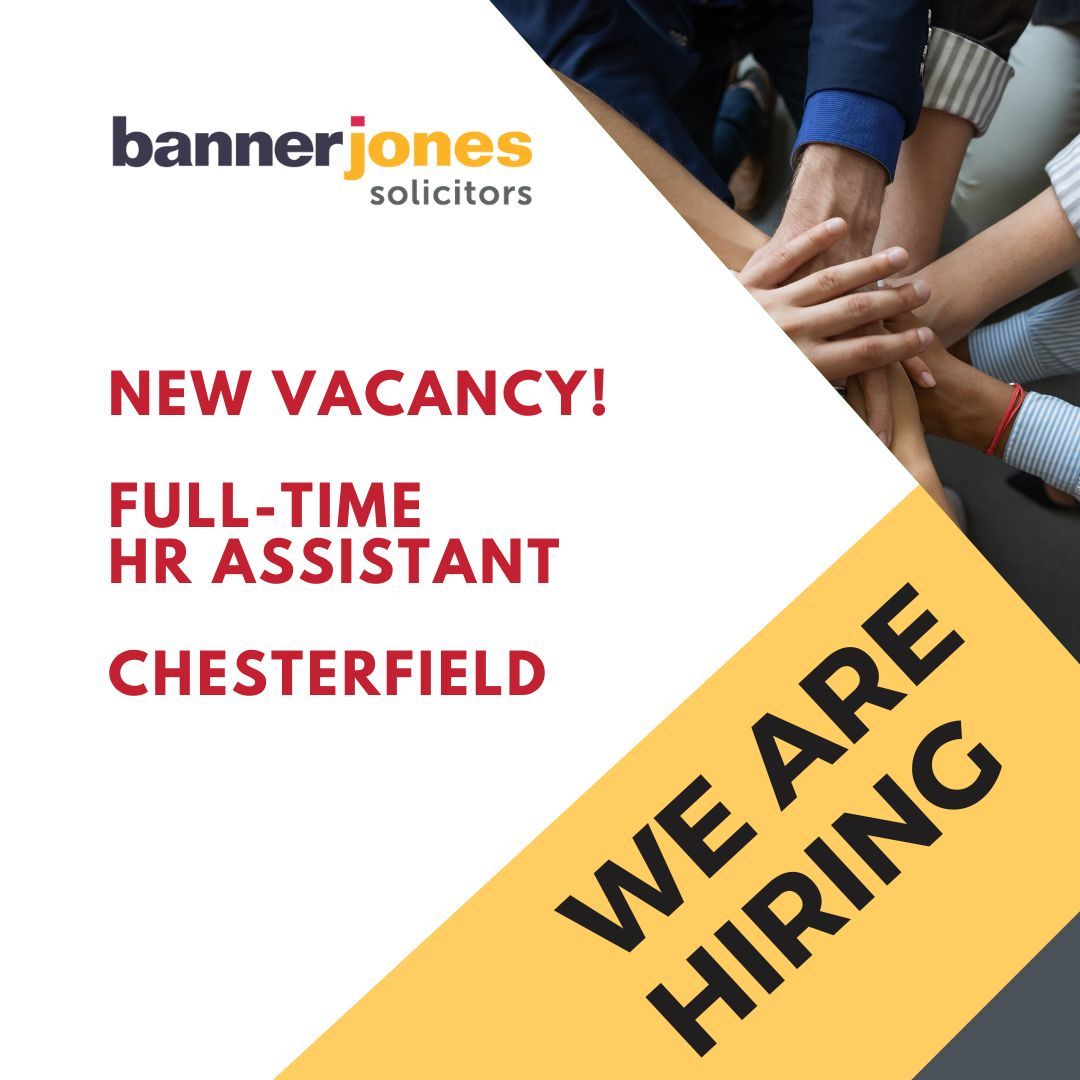 ⭐ VACANCY -  Full-Time HR Assistant ⭐

👉 Find out more and apply now buff.ly/48WFTdk 

#jobs #jobschesterfield #legaljobs #hrjobs #chesterfielduk #jobschesterfield  #bannerjonessolicitors #hr #humanresources #vacancy #chesterfield #fulltimejobs