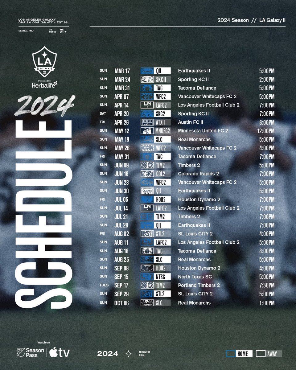 Mark your calendars 📆 The 2024 MLS Next Pro schedule is set! 💫 📰: bit.ly/3OEbgRP