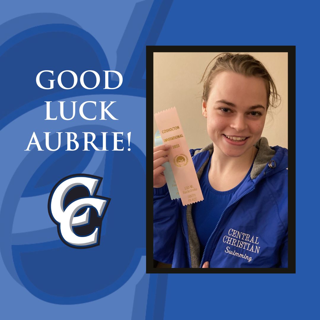 CCS_Comets's tweet photo. Good luck to junior Aubrie Dodson in the Sectional swim meet this Friday!
Aubrie is competing in the 100 Backstroke and the 50 Freestyle.
We're cheering for you, Aubrie!
#christianschool #christianhighschool #enrollingnow https://t.co/Mq4eQeqEA4