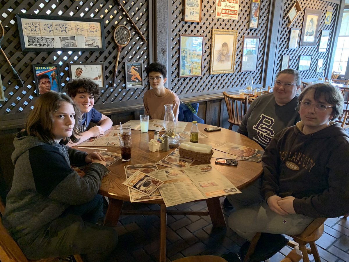 Getting in our carbs before our performance at KMEA! Cracker Barrel treated us so well! Next stop: Louisville!
