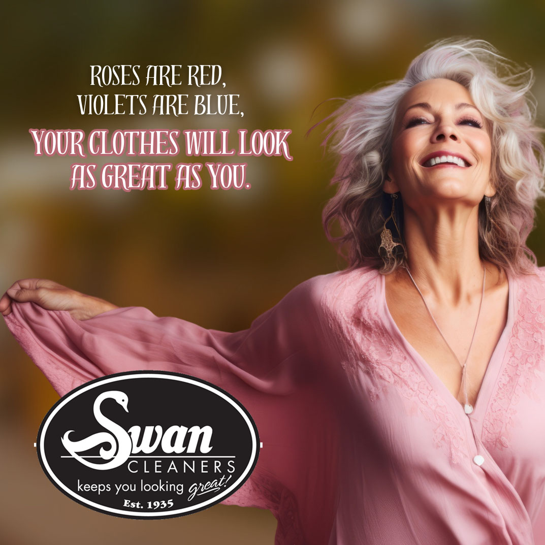 SwanCleaners's tweet photo. Happy Valentine's Day from all of us at Swan Cleaners! We love to make you look great! https://t.co/KhywtdrIjT