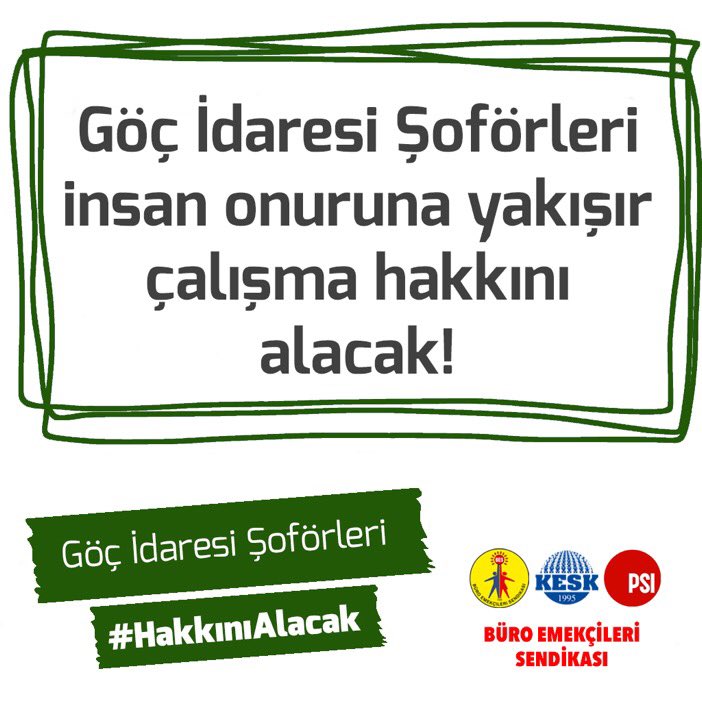 bes1istanbul's tweet photo. Göç İdaresi Şoförleri insan onuruna yakışır çalışma #HakkınıAlacak

@Gocidaresi https://t.co/itPJ8KfSac