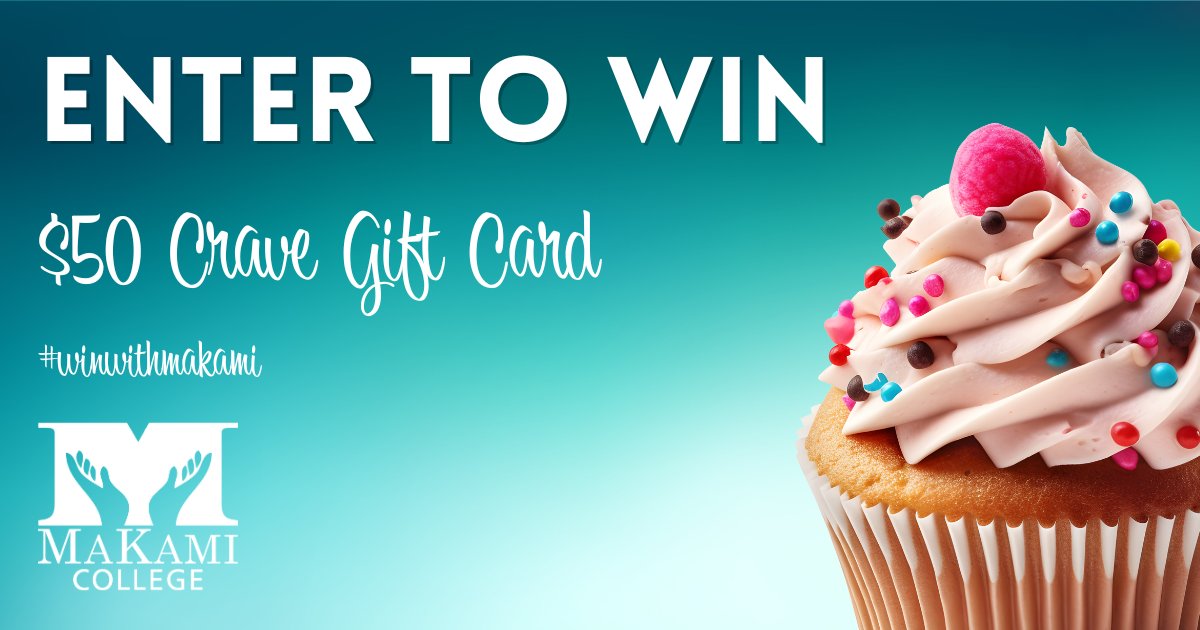 MaKamiCollege's tweet photo. This February we want to share the LOVE! Enter now to win a $50 Crave Cupcakes gift card!
All you have to do is tag your Valentine, Galentine or Palentine -- anyone you want to share some delicious #CraveCupcakes with!
#winwithmakami #makamicontests #makamicollege #yyc #yeg https://t.co/CFBu5zmJw1