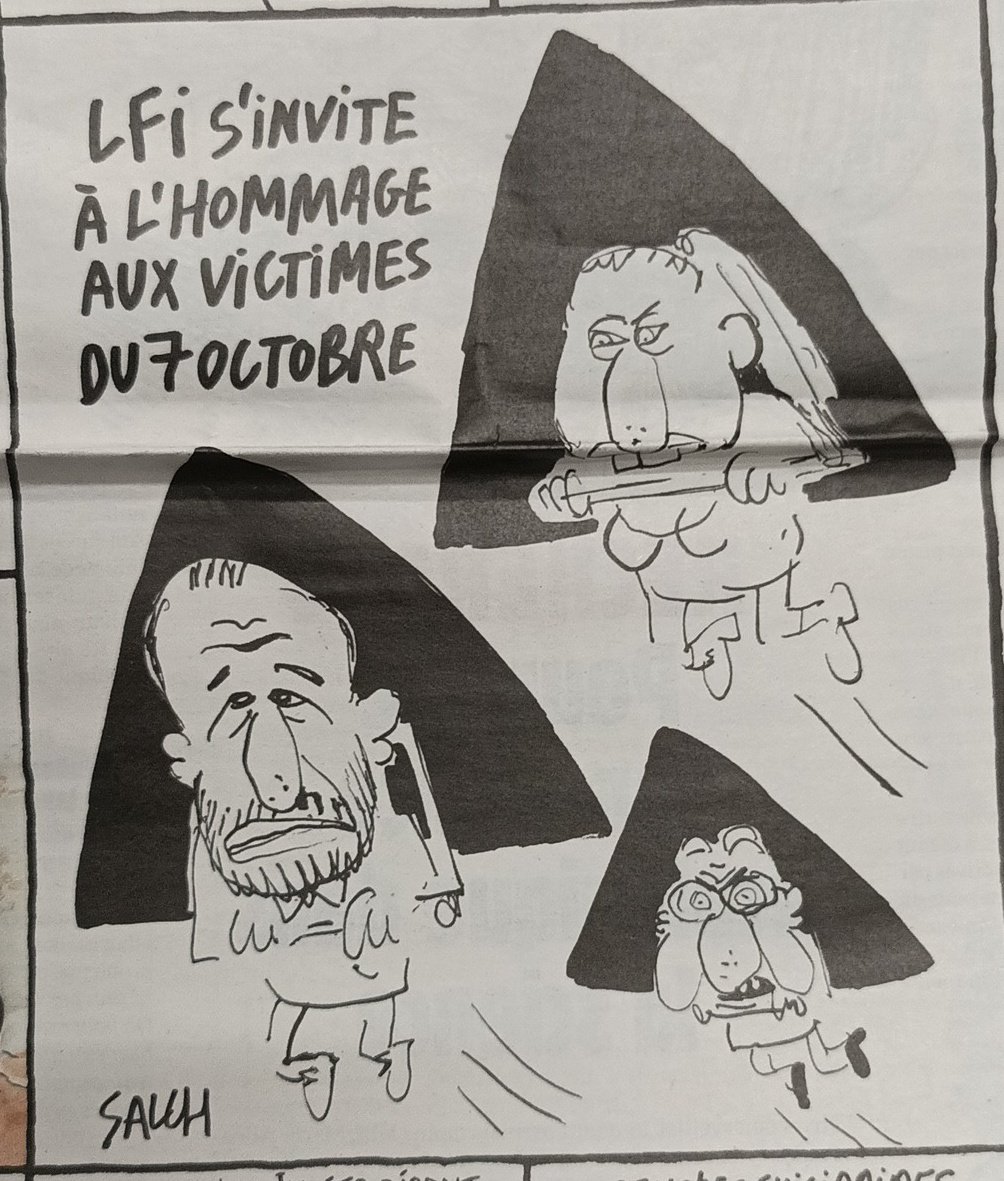 Formidable dessin de Salch dans Charlie Hebdo