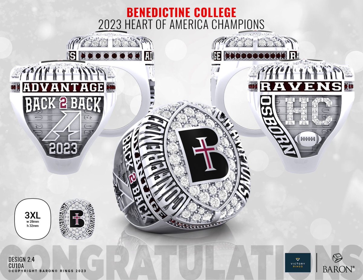 Conference championship rings are sized and ordered 💍 <a href="/VictoryRings/">VictoryRings</a>