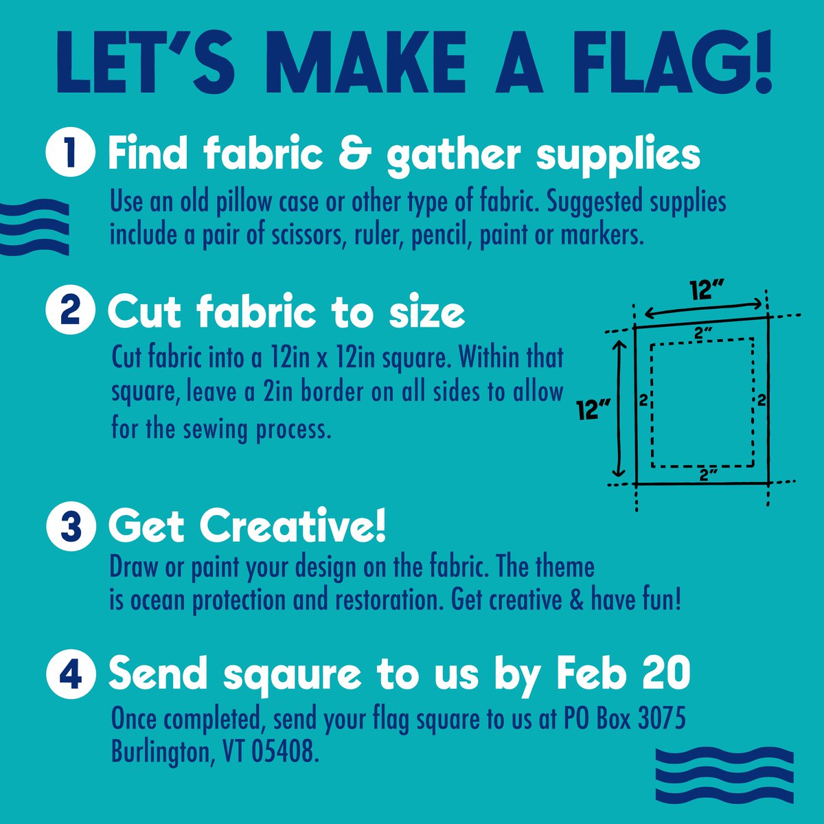 Make a flag with us! #foralceanocean