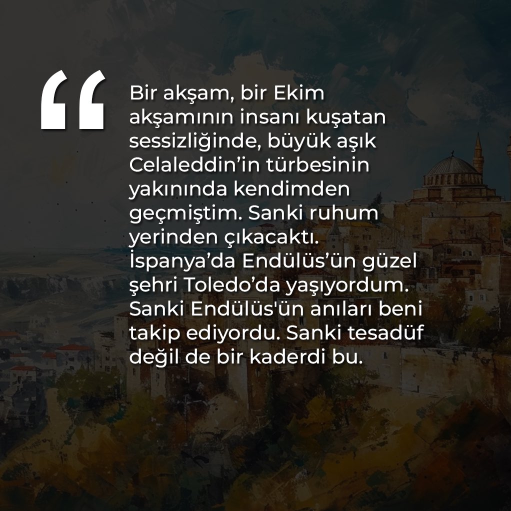 || Yeni Hikaye Yayında! Halep, Endülüs, Konya Konya…  Bu şehir beni ısrarla kendine çekiyor.  Görünürde kardeşim Münzir ve ailesi için buradayım. Kalbimin çekirdeği, toprağım Halep’ten geldiler buraya. Sayısız zulüm ve acı altında ezilen milyonlarca diğer Suriyeli gibi türlü…