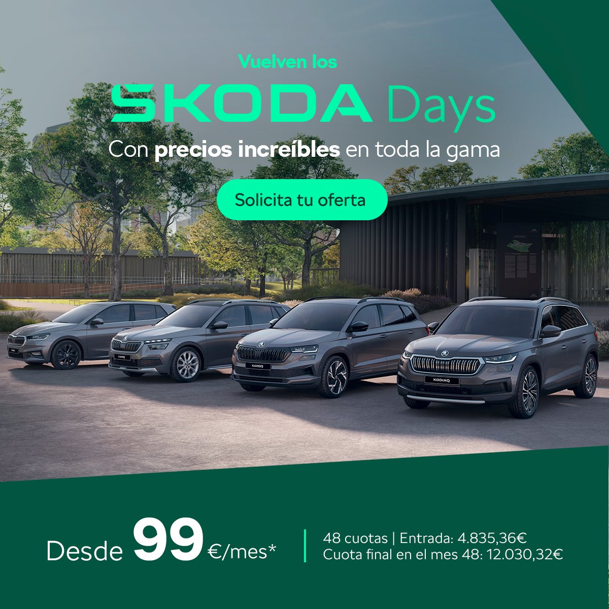 FCMotorSkoda's tweet photo. Solicita tu oferta ya. Llámano #SKODAdays #fuentedecantos #almendralejo #motor #skodafuentedecantosmotor https://t.co/hwSk0phXNh