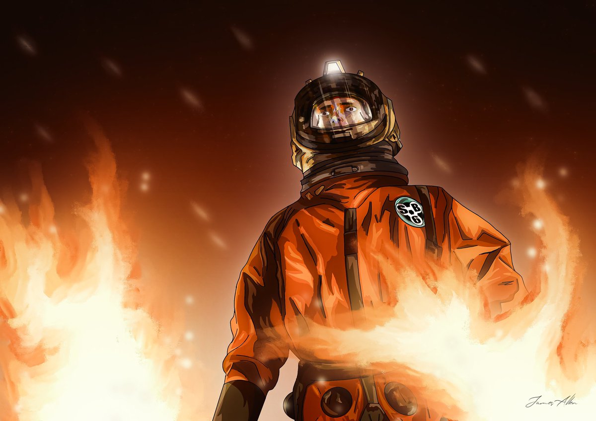 ArtJallen's tweet photo. "For a long time now, I thought I was just a survivor, but I'm not. I'm the winner. That's who I am. The Time Lord Victorious."

An orange spacesuit appreciation artwork. 🚀

#DoctorWho #fanart @bbcdoctorwho #Procreate https://t.co/uZ5YBXNHZC