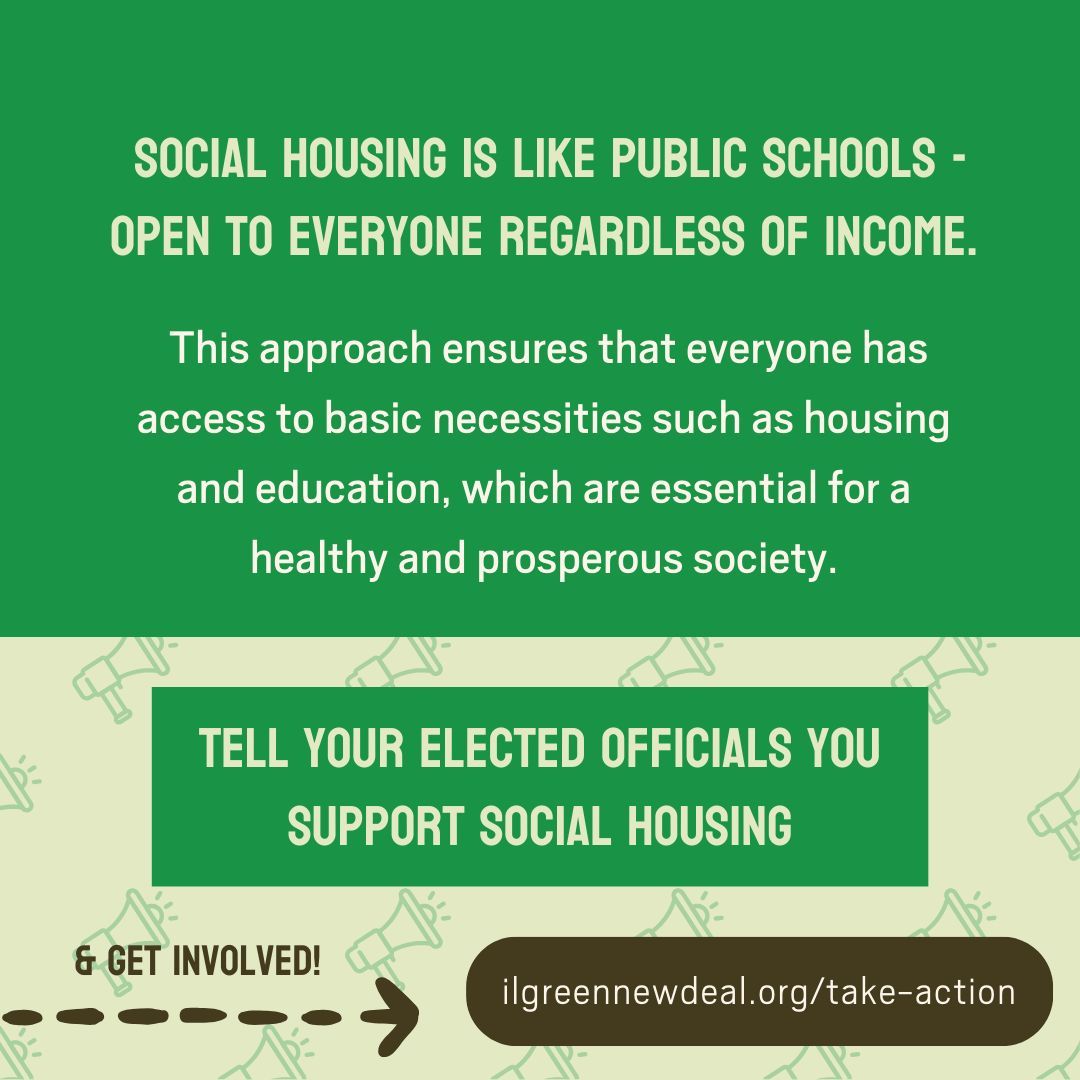 GREAT NEWS FOR CHICAGOANS! The Mayor’s office is ON BOARD w/ funding innovative & cost-effective solutions to expand community development. 🔥 Housing is a basic right & this is a great first step to making social housing a reality in Chicago. Sign on: ilgreennewdeal.org/take-action/