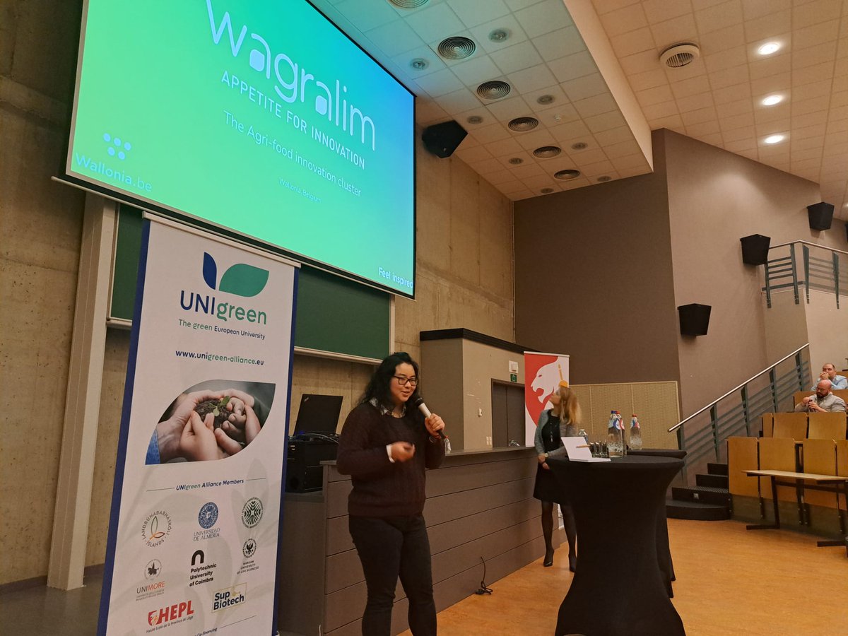 Our first UNIgreen International Conference!
BRIDGE2HEALTH, WAGRALIM, GREENWIN, TWEED and AWEX/WBI  on how higher education can collaborate with specialized ecosystems to foster #research , #innovation and economic development

#wearegreen #greeneuropeanuniversity #erasmusplus