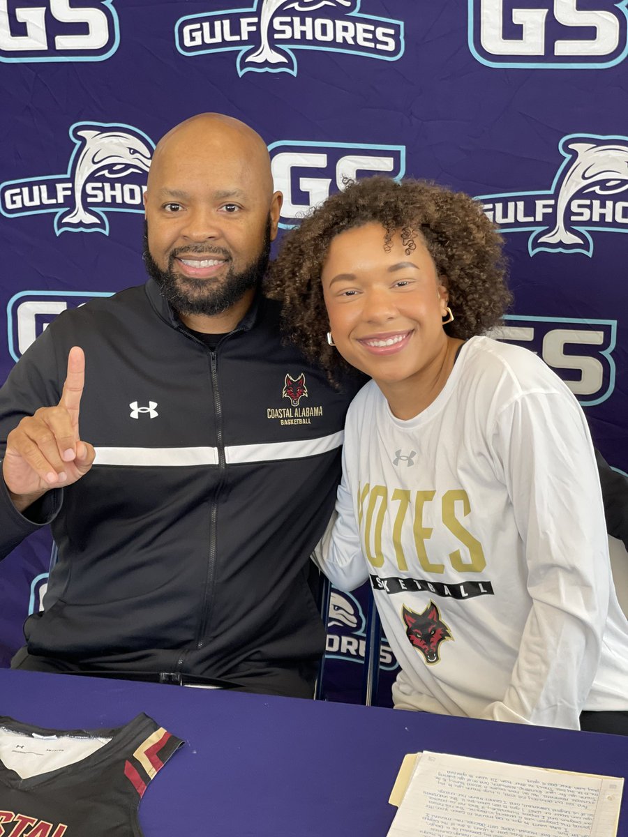 GSHSgirlshoops's tweet photo. We’ll miss @MayaGriffin00 but we are excited to see her move on to Coastal! Come see her run the point tomorrow in The Tank as we take on Rehobeth in the first round of state! 🐬💪🏀 #inam #makewaves 

@coastalsouthwbb 
@ballindsouth 
@GCMSportsAL 
@IconsRegion 
@BenThomasPreps https://t.co/hA8KQqYmpI
