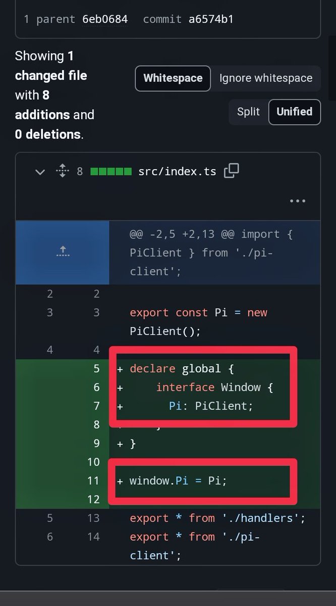 📢📢📢 HOT NEWS 🔥🔥🔥: The Pi CoreTeam has added a code snippet as part of the source code used in a project related to the Pi Blockchain (possibly for Windows). In the content of the code, we can see that `window`, a global object representing the web browser window, has had…